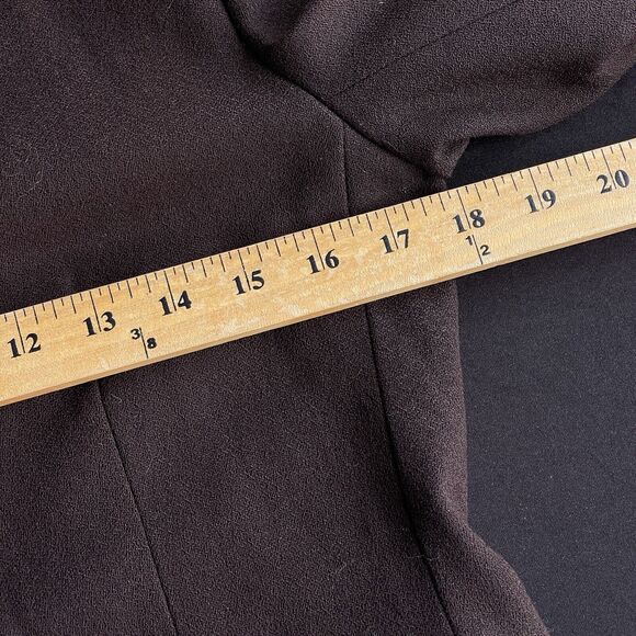 Thomo Wool Blazer Womens Size 36 Brown Lined Office Career Button Front Preppy - Picture 8 of 10